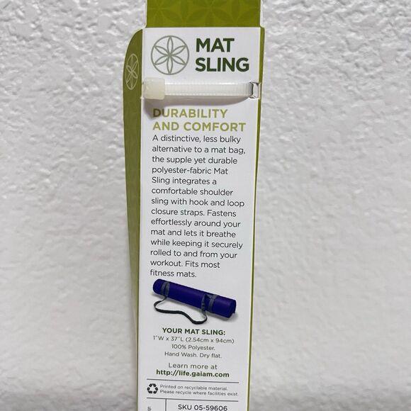 Gaiam Mat Sling Gray NEW - Picture 4 of 7